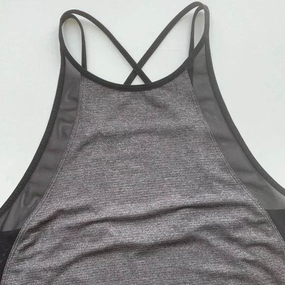Lululemon Run Off Route Sheer Tank Top Racerback Crisscross Strappy Back Black 8 - Picture 12 of 15
